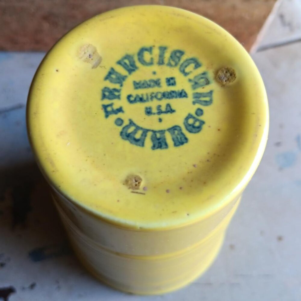 Vintage Rare CORONADO YELLOW by FRANCISCAN WARE 12oz TUMBLER DISCONTINUED - Picture 2 of 4